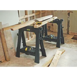 Paire De Chevalets De Sciage Pliables Stanley 69cm -Outils De Reparation ae235 396