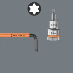 Jeu De 9 clés En L Creuses Multicolores Métriques Et TX Wera -Outils De Reparation ae235 601