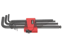 Jeu De 9 clés En L BlackLaser Hex-Plus Métriques Wera